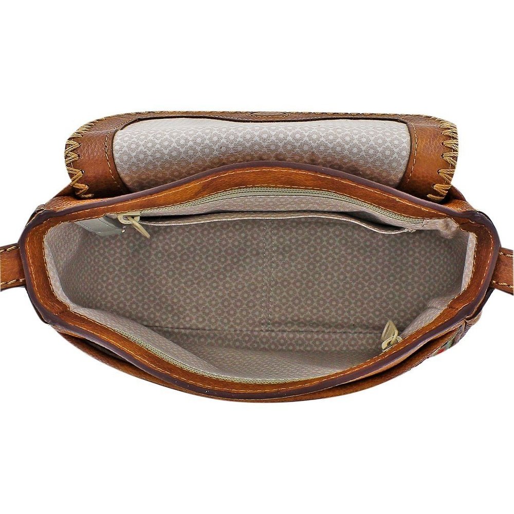 NWT New Brighton Colton Flap Crossbody Saddle Retired Rare - Picture 3 of 4